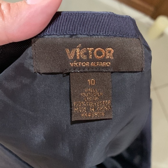 Victor Alfaro grey silk skirt size 10 - Picture 3 of 4
